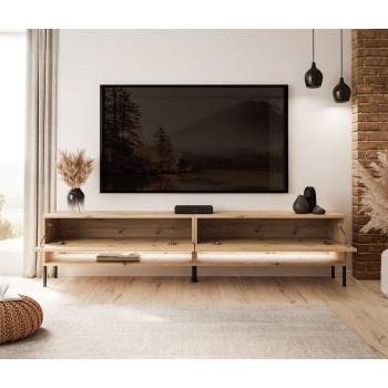 RTV Schrank CALANTE LOFT 180 cm mit LED-Beleuchtung RTV Schrank CALANTE LOFT 180 cm mit LED-Beleuchtung