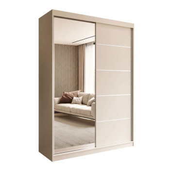 Kleiderschrank CAMARO II PLUS Kaschmir mit Spiegel 150 cm Kleiderschrank CAMARO II PLUS Kaschmir mit Spiegel 150 cm
