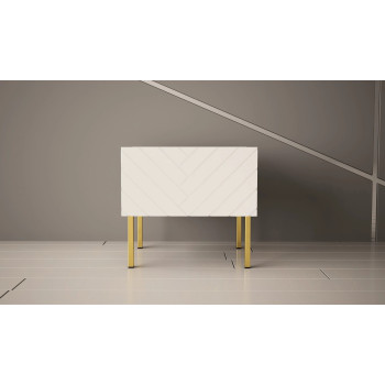 SANTILE Nachttisch auf goldenen Beinen
