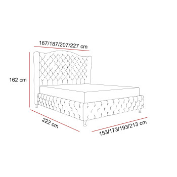 Gepolstertes Bett IMPERIAL