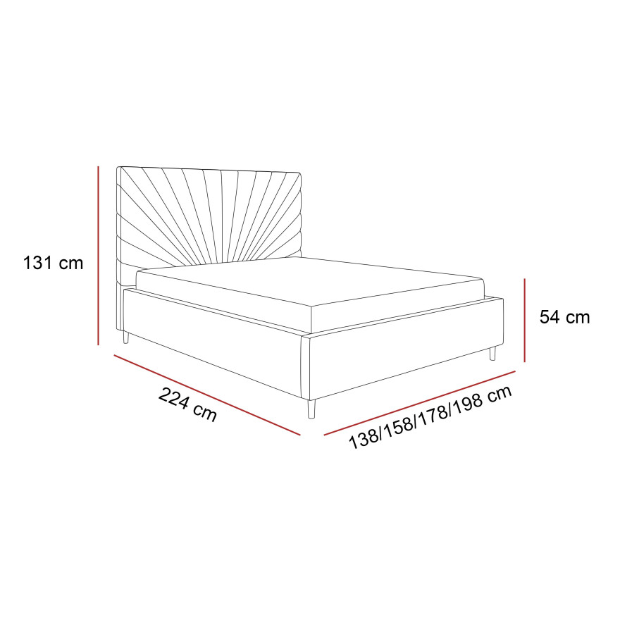 Polsterbett SUNNY mit Bettkasten