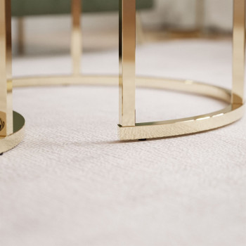 Runder Couchtisch Set OASIS 2in1