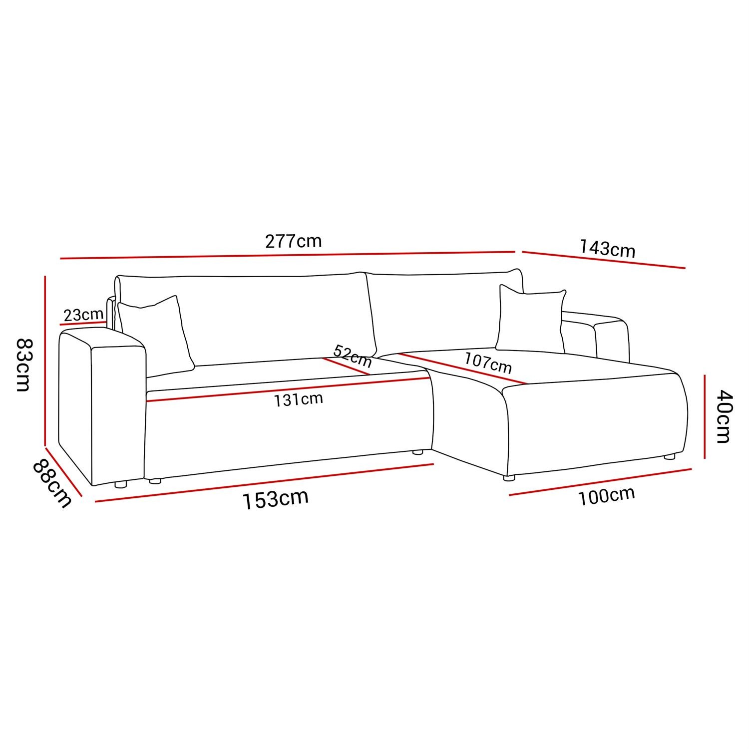 PRESTIGE XL gepolstertes Ecksofa