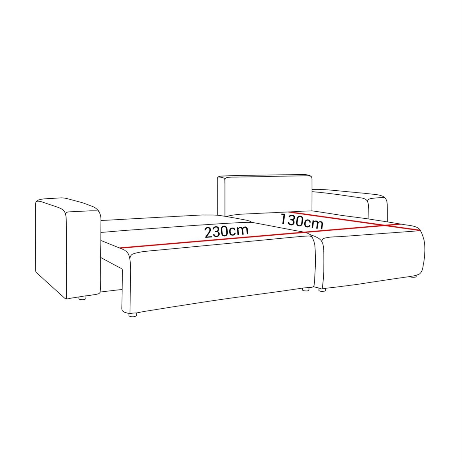 PRESTIGE XL gepolstertes Ecksofa