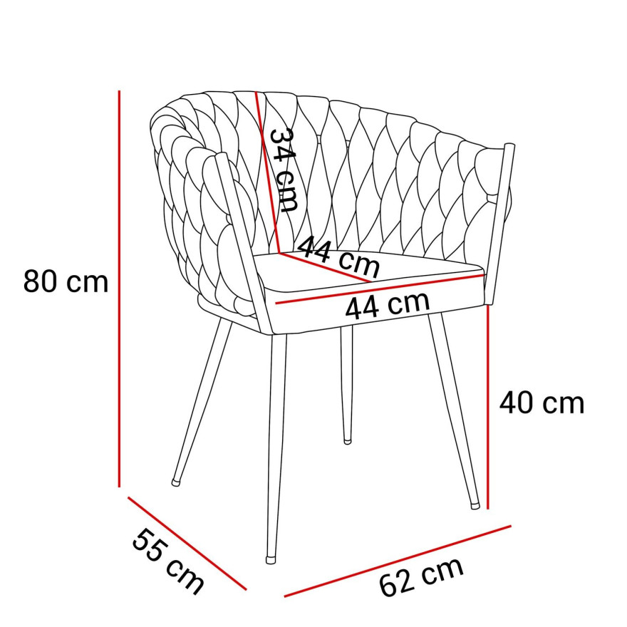 Gepolsterter Stuhl ROSALIE