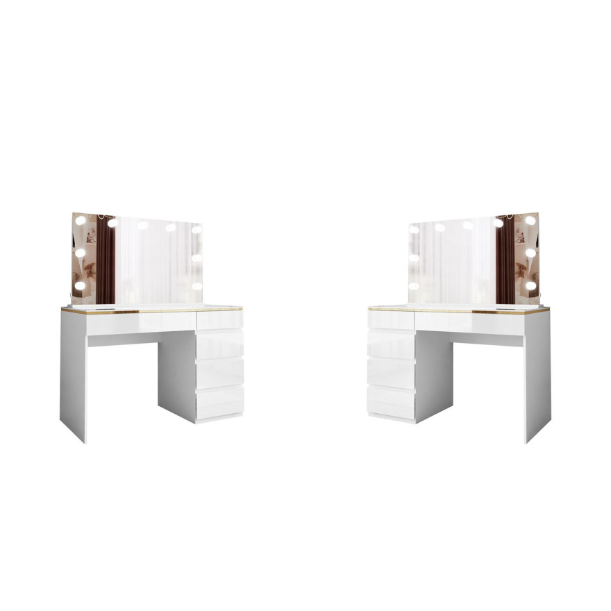 Schminktisch AURORA II ELITE mit Spiegel und Beleuchtung