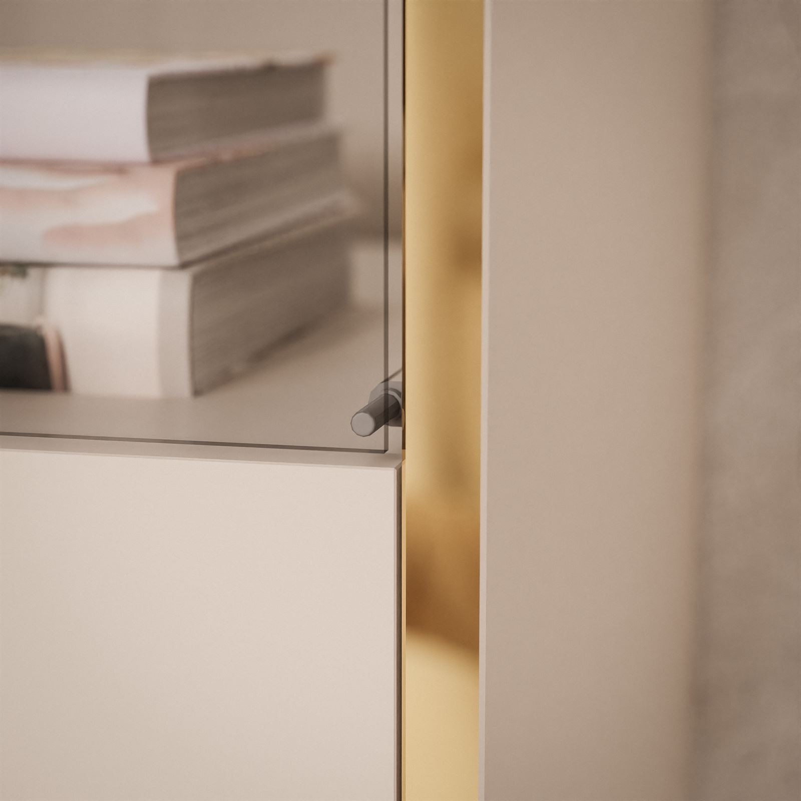 Vitrine AURORA KASCHMIR mit LED-Beleuchtung