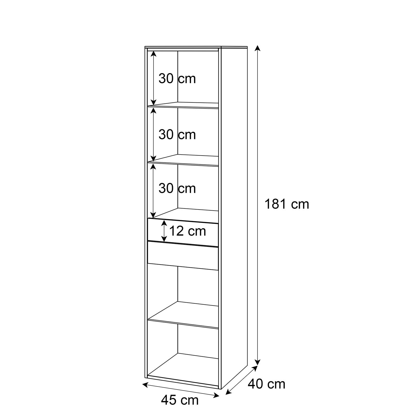 Vitrine AURORA KASZMIR mit LED-Beleuchtung