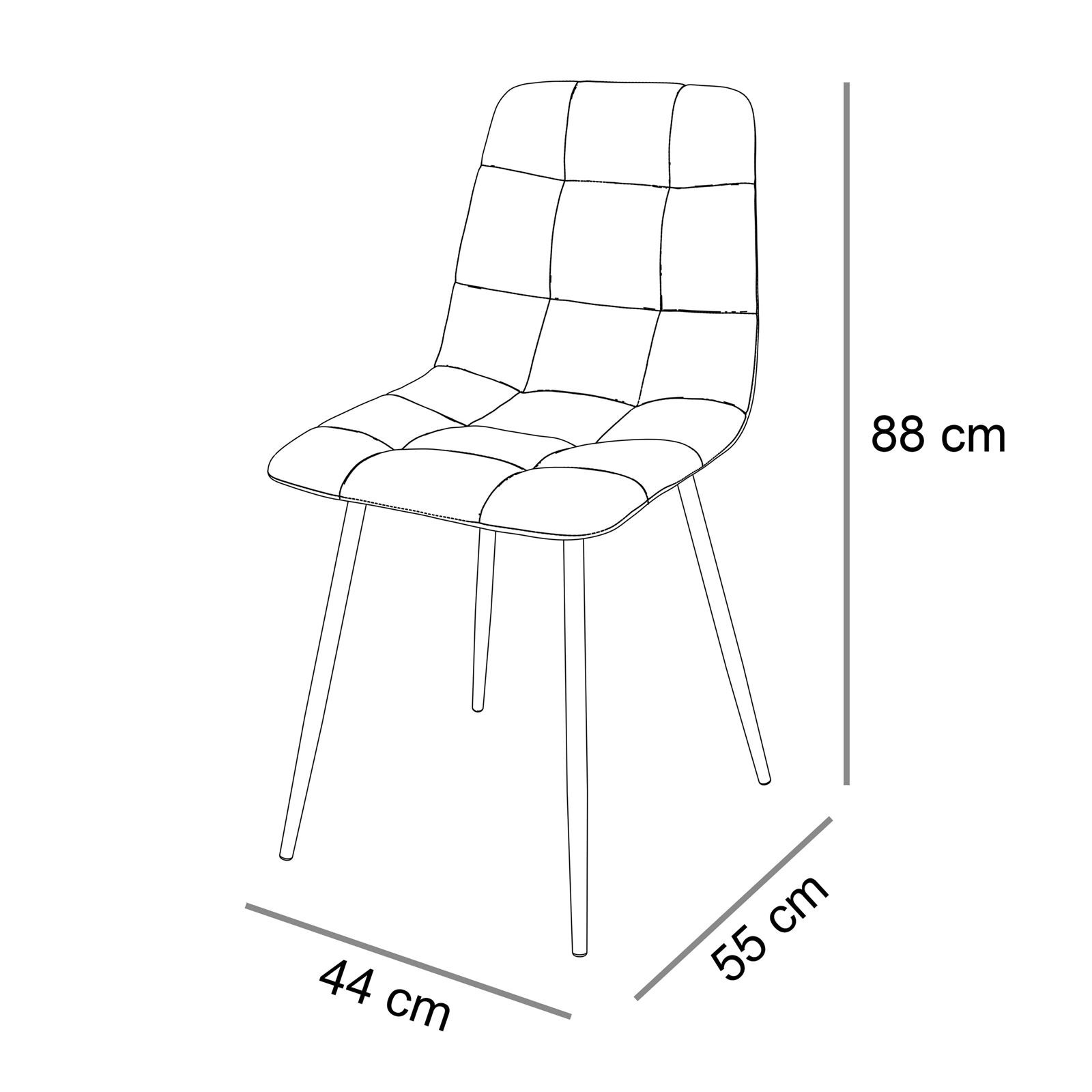 Esszimmer-Set OVI: Tisch mit 4 Stühlen