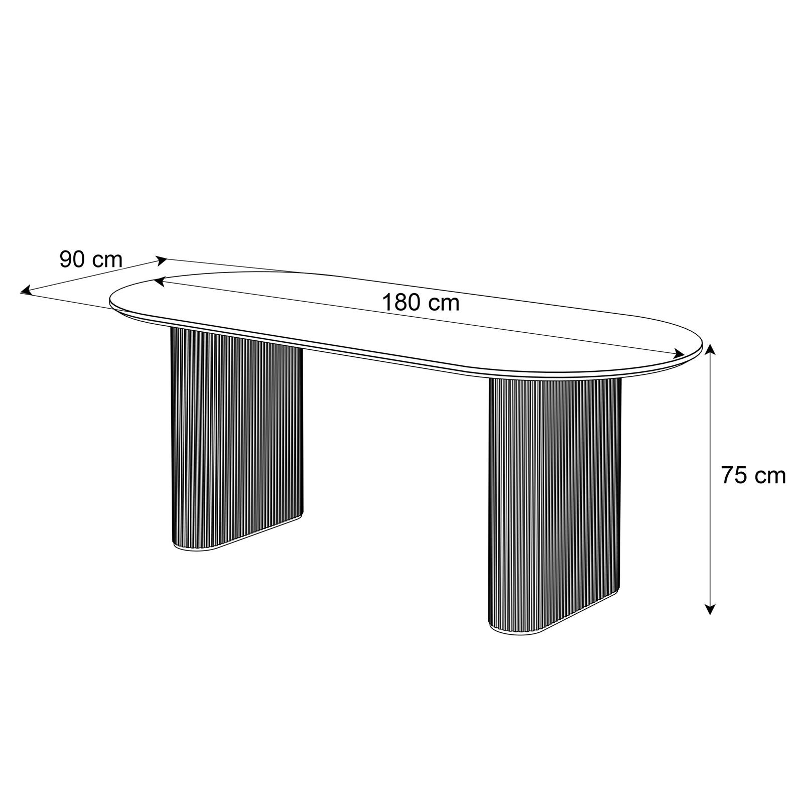 Esszimmer-Set OVI: Tisch mit 4 Stühlen