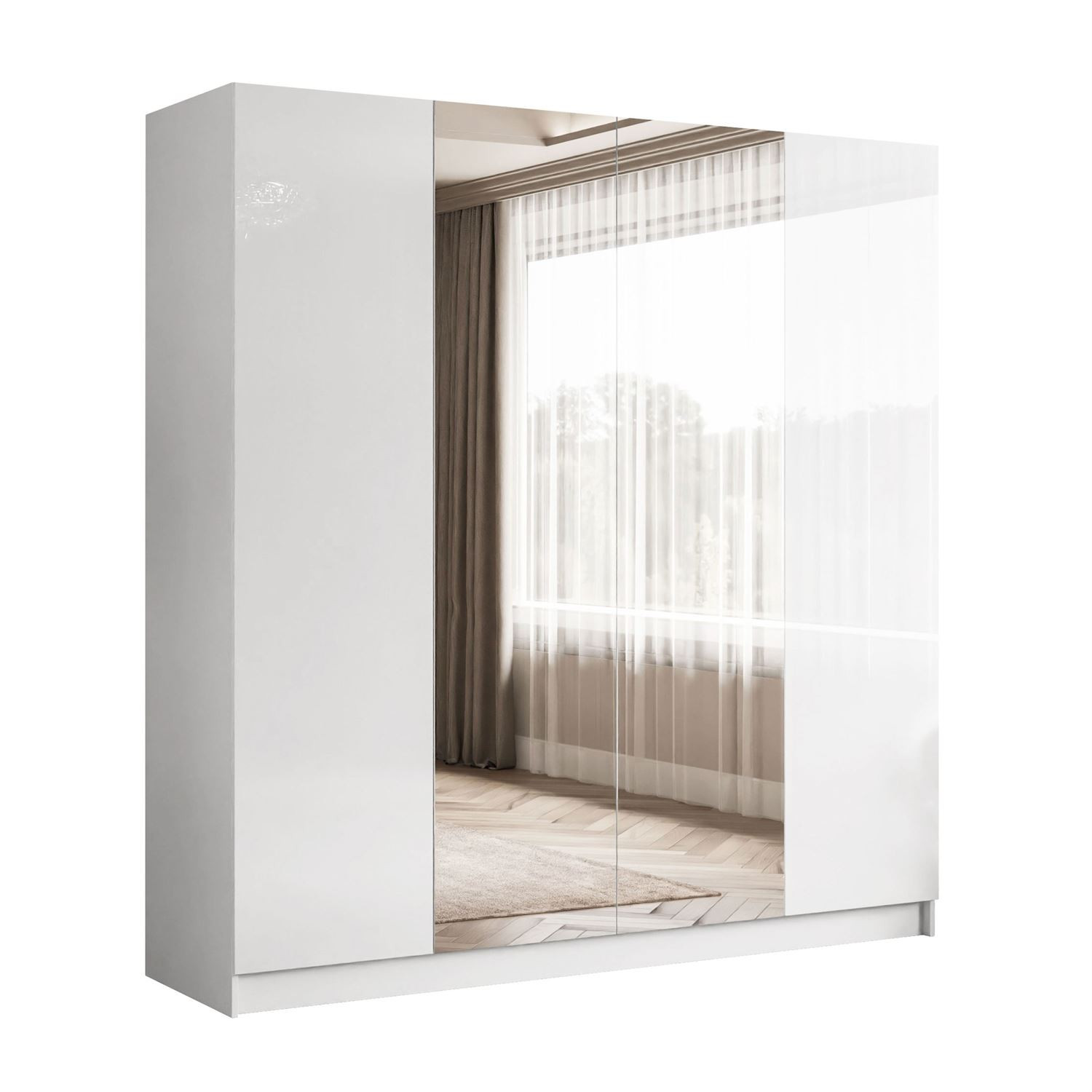 Kleiderschrank AUREL 4D mit Spiegel