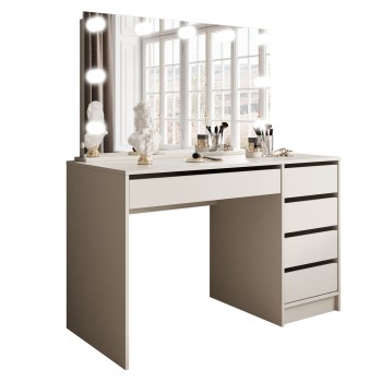 Schminktisch MADA ELITE KASCHMIR mit Spiegel und Beleuchtung