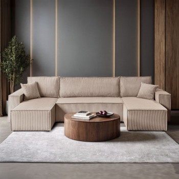 Gepolstertes Sofa CARLOS U Cord