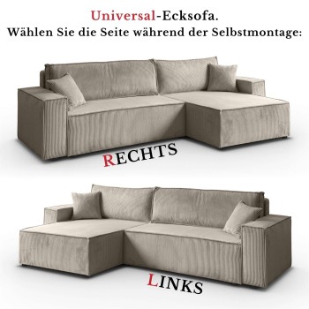 Gepolstertes Ecksofa CARLOS L