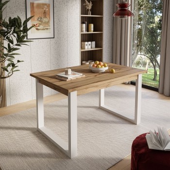 Tisch ART 125 cm unausklappbar Artisan/Stirling/Wotan Eiche