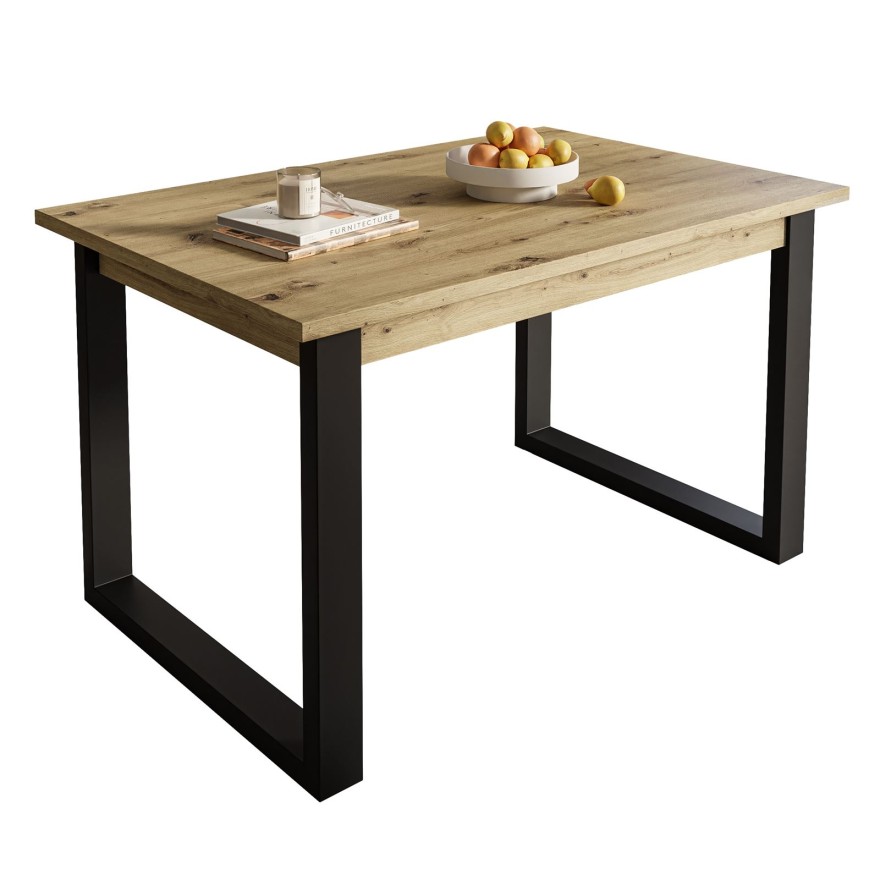 Tisch ART 125 cm unausklappbar Artisan/Stirling/Wotan Eiche