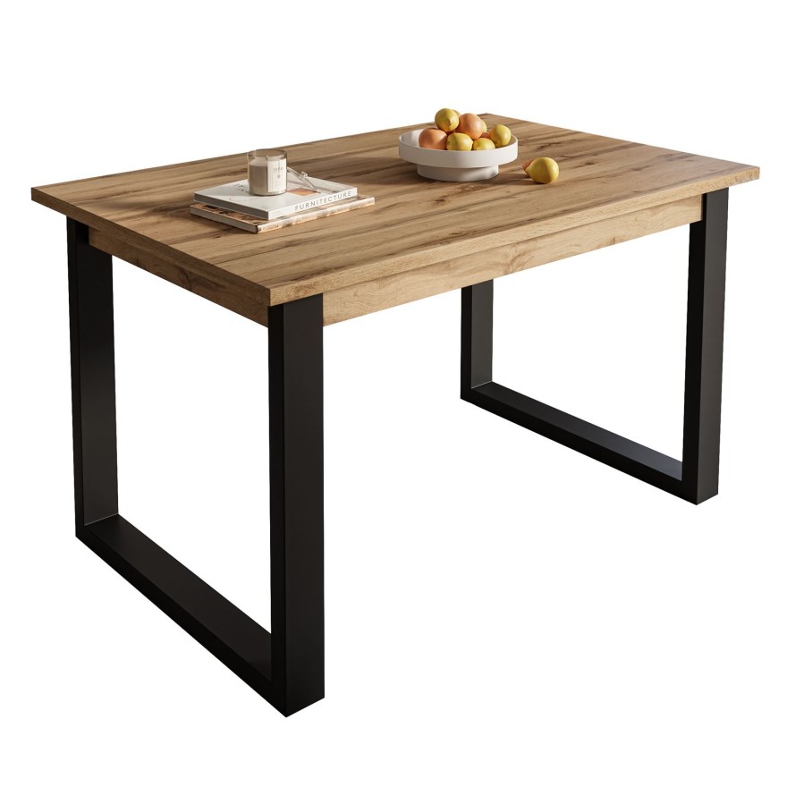 Tisch ART 125 cm unausklappbar Artisan/Stirling/Wotan Eiche