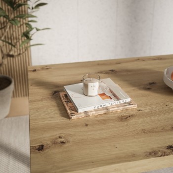 Tisch ART 125 cm unausklappbar Artisan/Stirling/Wotan Eiche