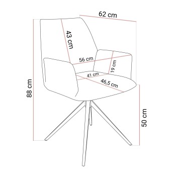 Polsterdrehstuhl OPHELIA