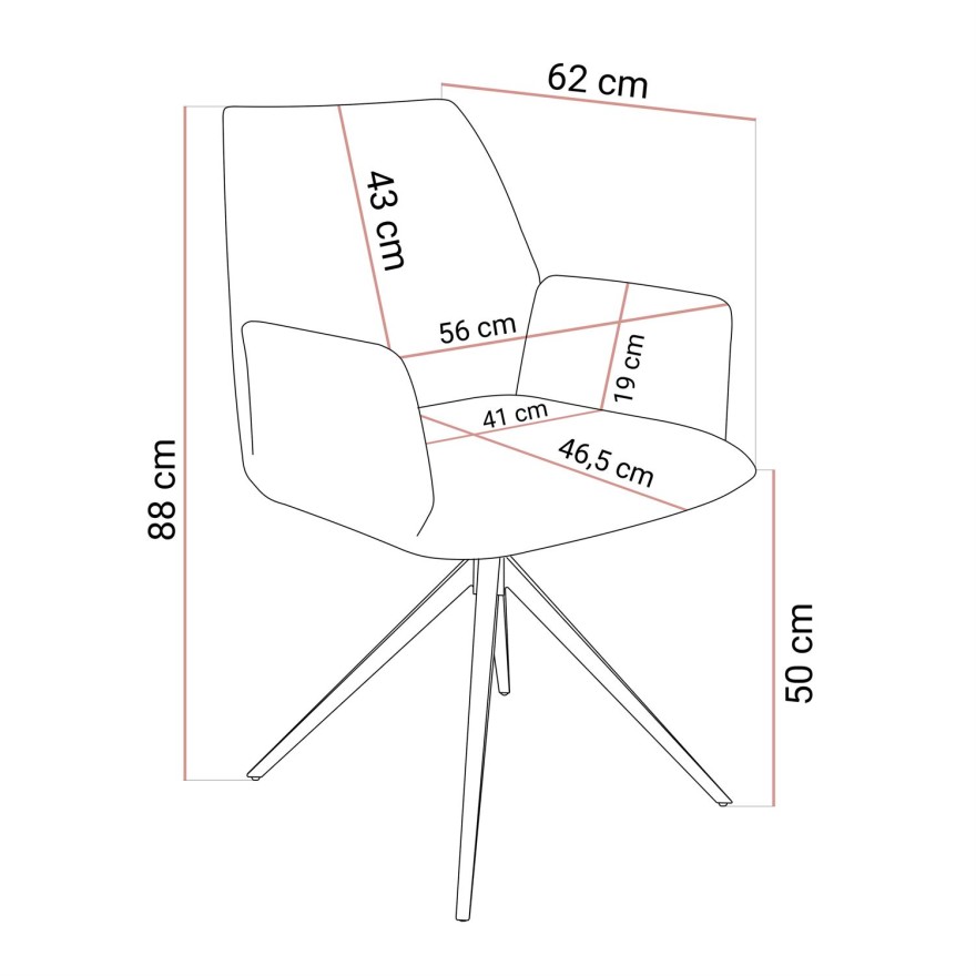 Polsterdrehstuhl OPHELIA