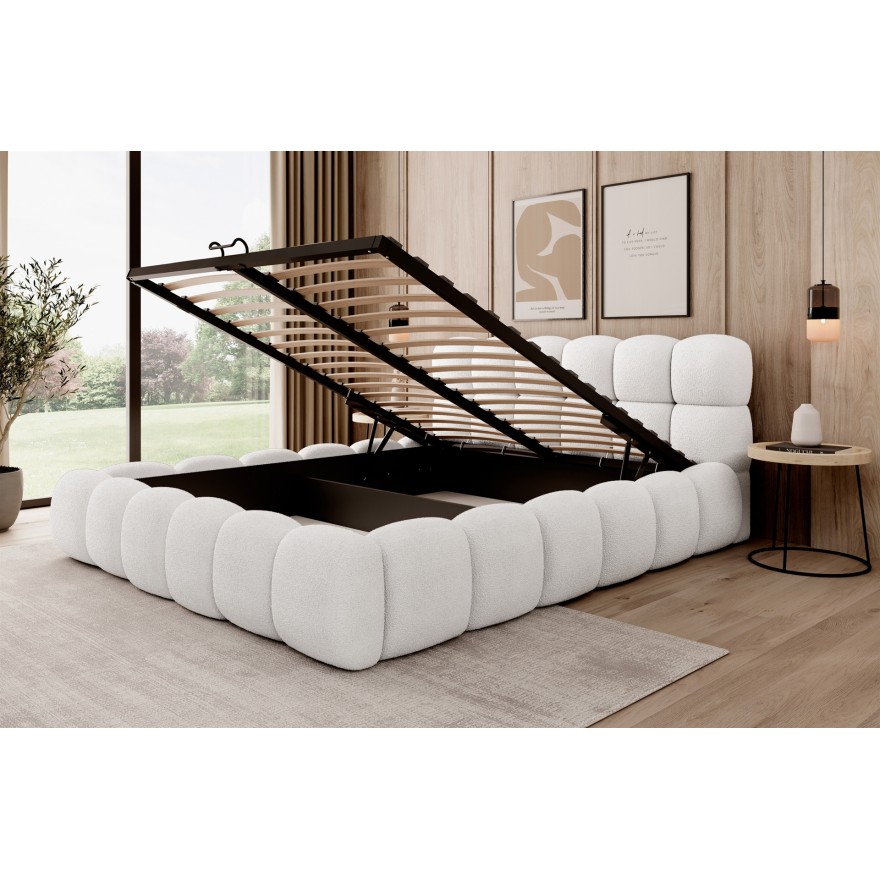 Gepolstertes Bett QUARTO mit Bettkasten