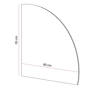 Hängender Spiegel QUINNIE mit LED-Beleuchtung