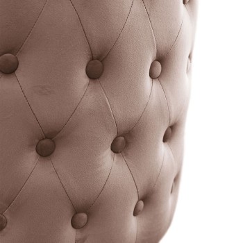 Stuhl SOPHIE PIK in goldfarbenem Chrom