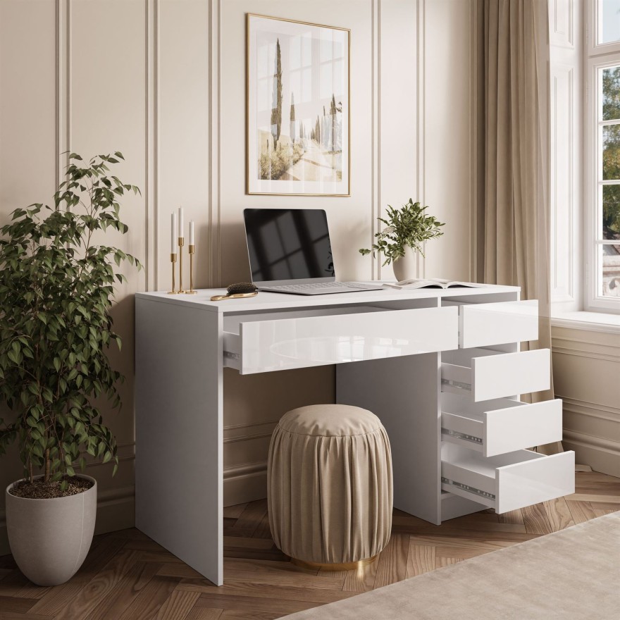 MADA GLOSS Schreibtisch mit Schubladen