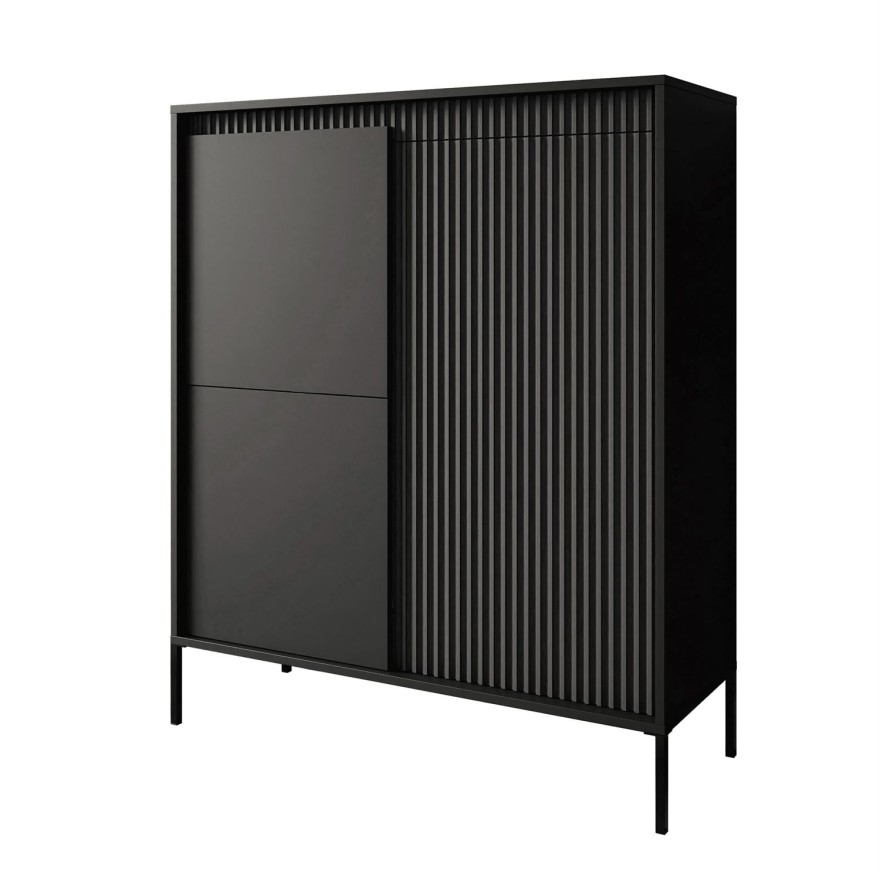 Hohe dreitürige Kommode YASUMI 3D