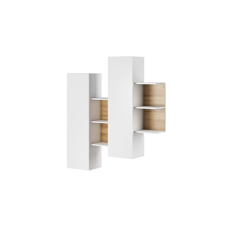 Möbelset ALVO Weiß Matt/ Grand Eiche