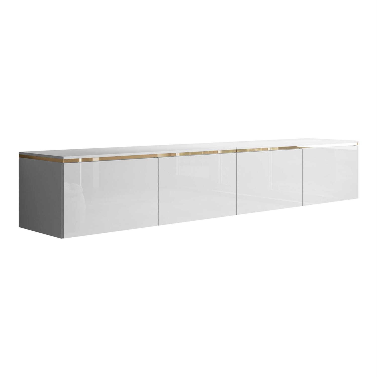 TV-Hängeschrank CELINE GLOSS 200 cm mit LED-Beleuchtung