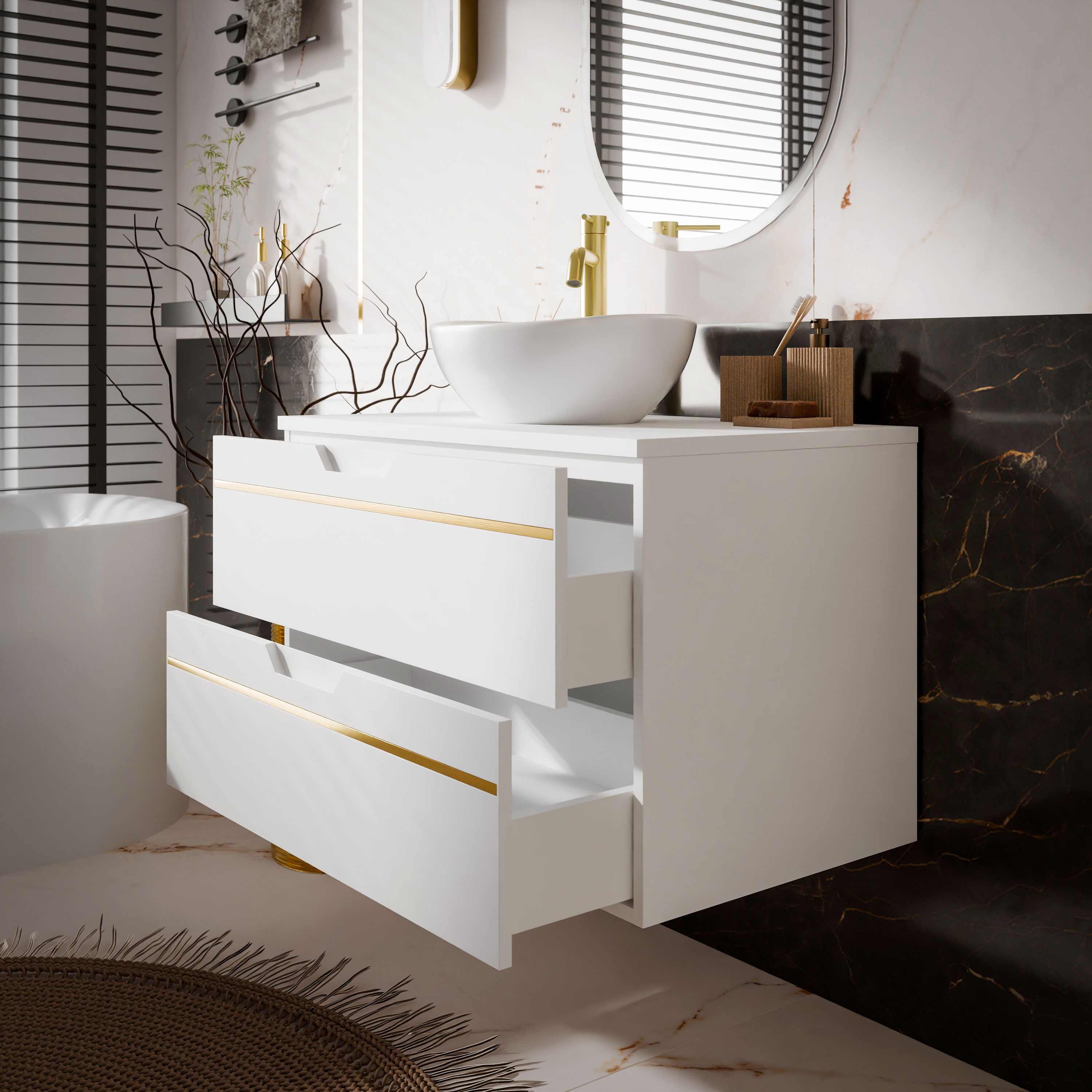 Badezimmerschrank OPIUM I 60 cm