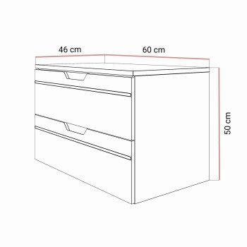 Badezimmerschrank OPIUM I 60 cm