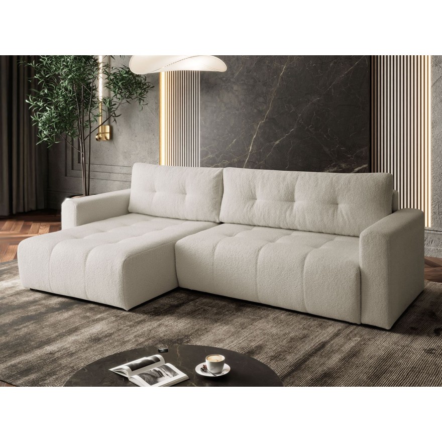 Gepolstertes Ecksofa ASTON mit Schlaffunktion