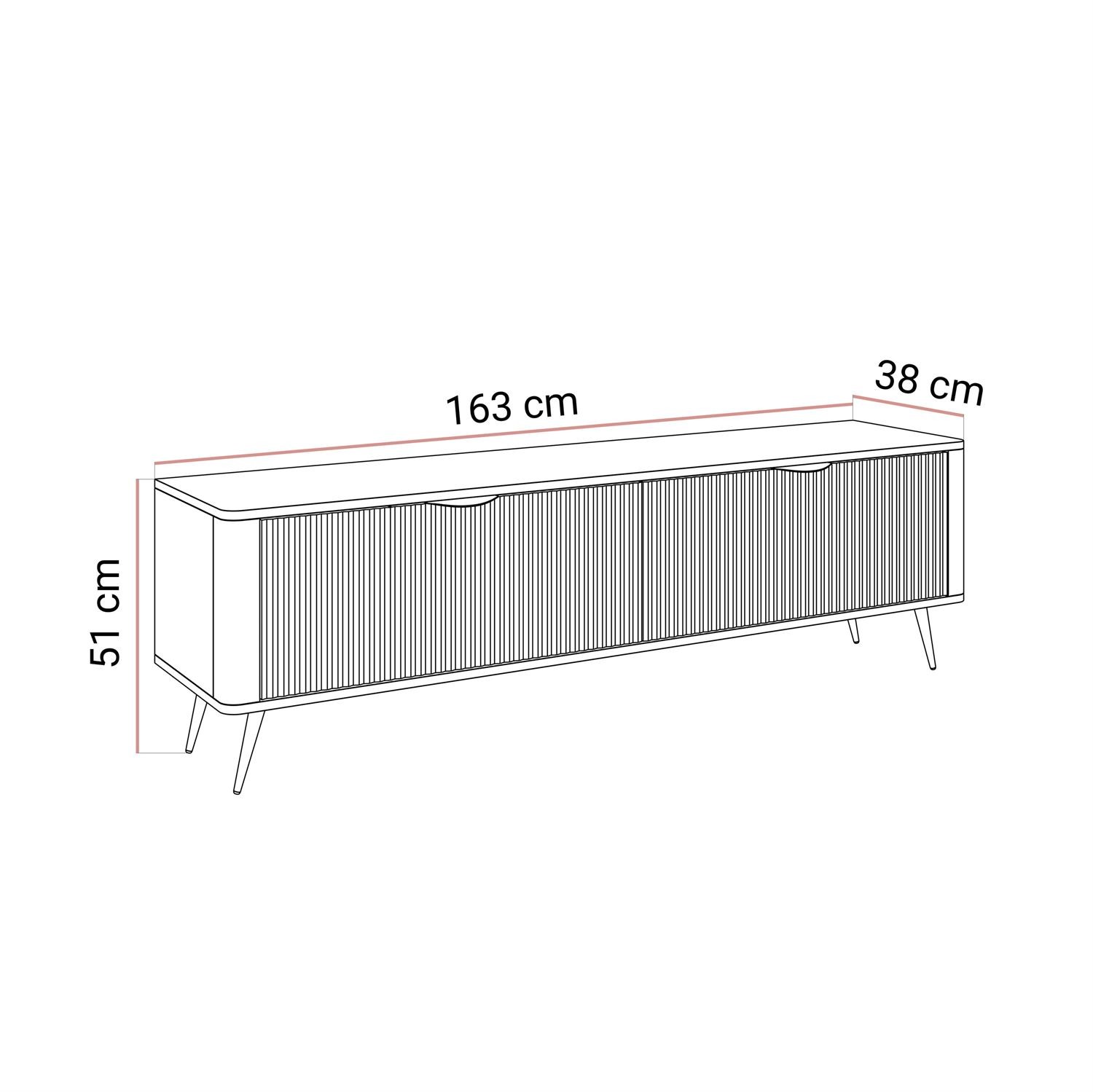 TV-Schrank SCARLETT 2D 163 cm