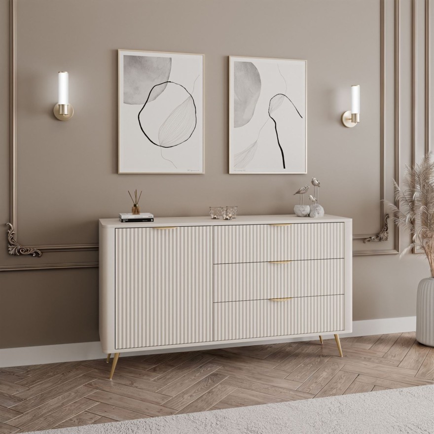 Kommode SCARLETT 138 1D3S mit Schubladen