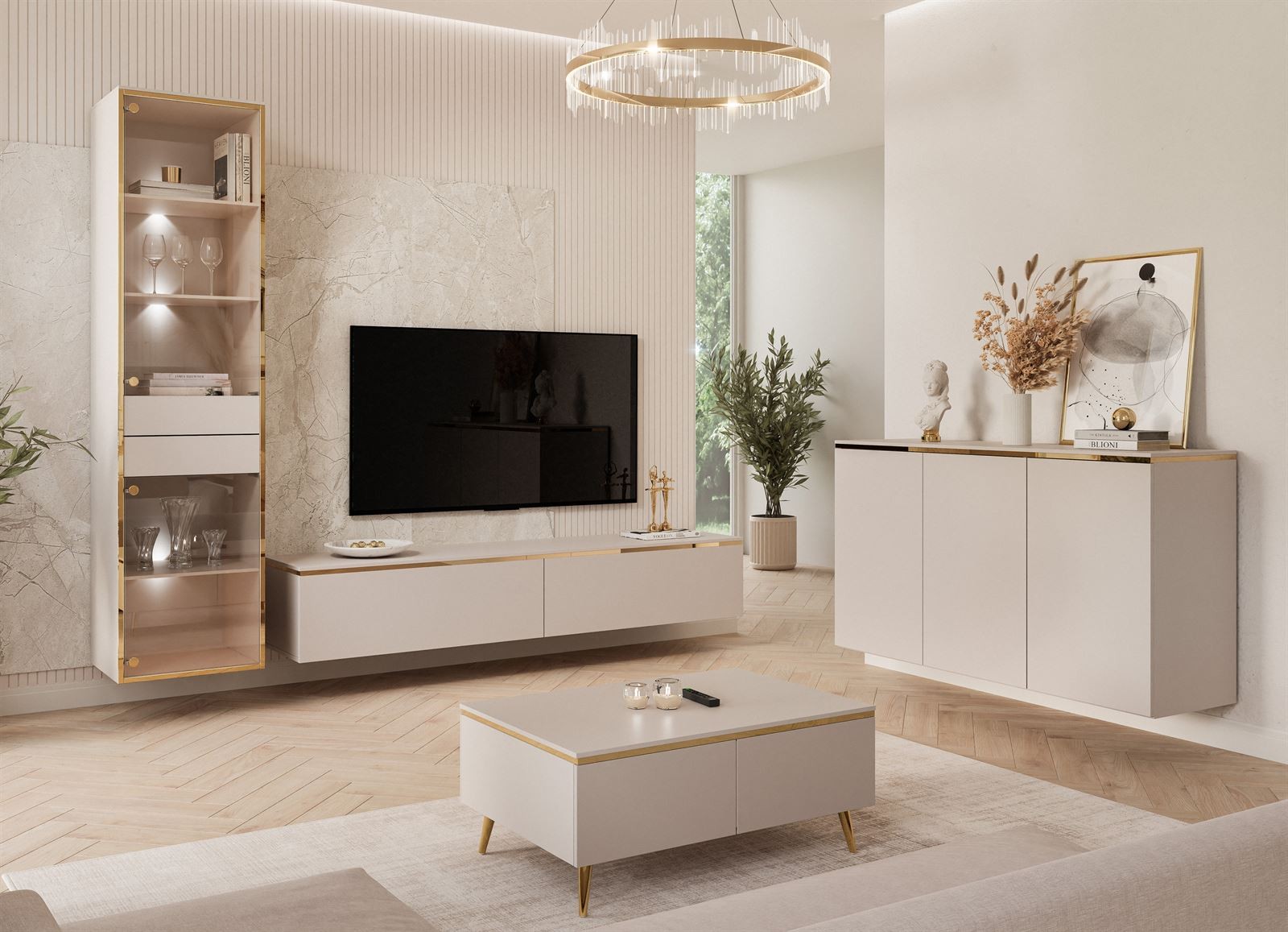 Wohnzimmermöbel-Set AURORA KASCHMIR