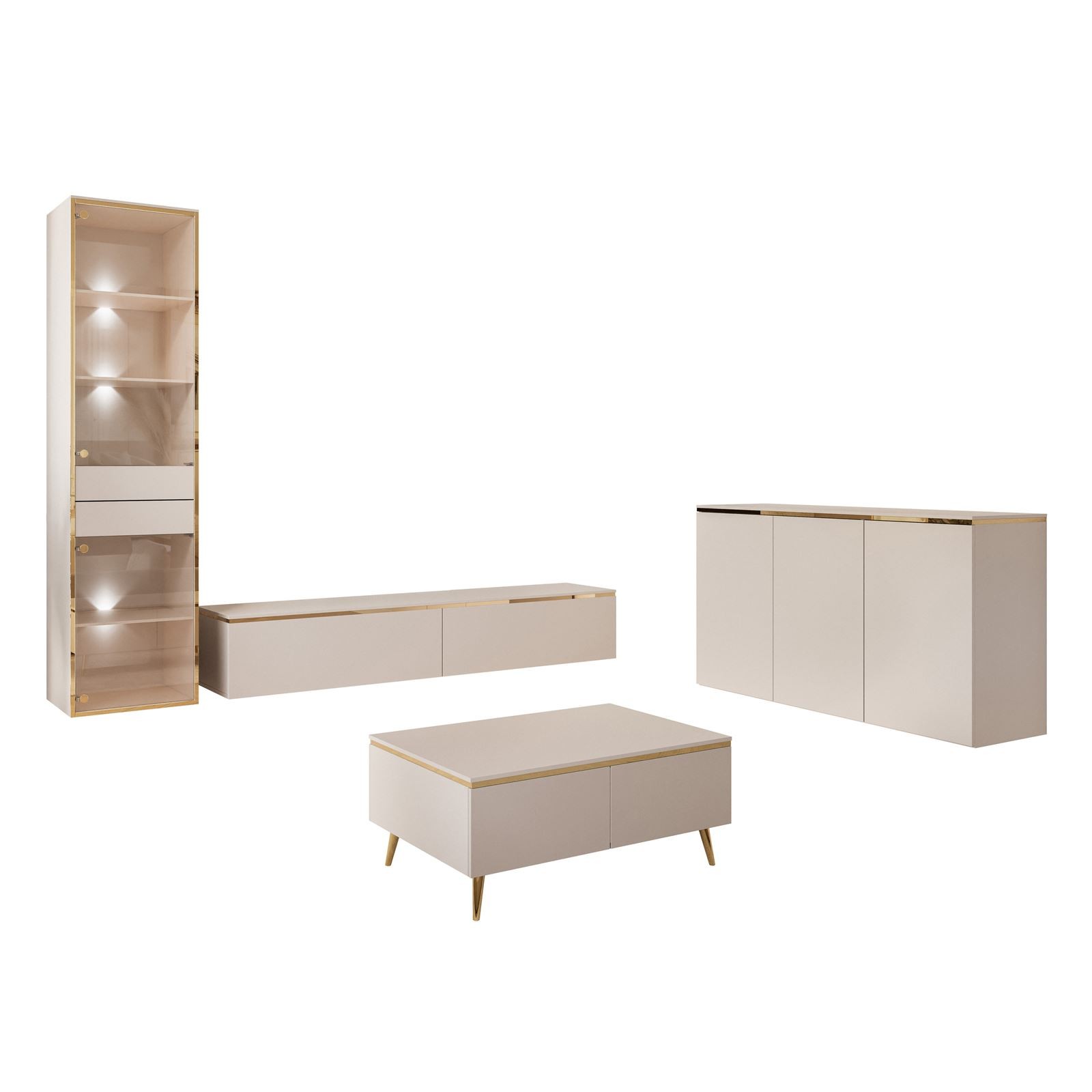 Wohnzimmermöbel-Set AURORA KASCHMIR