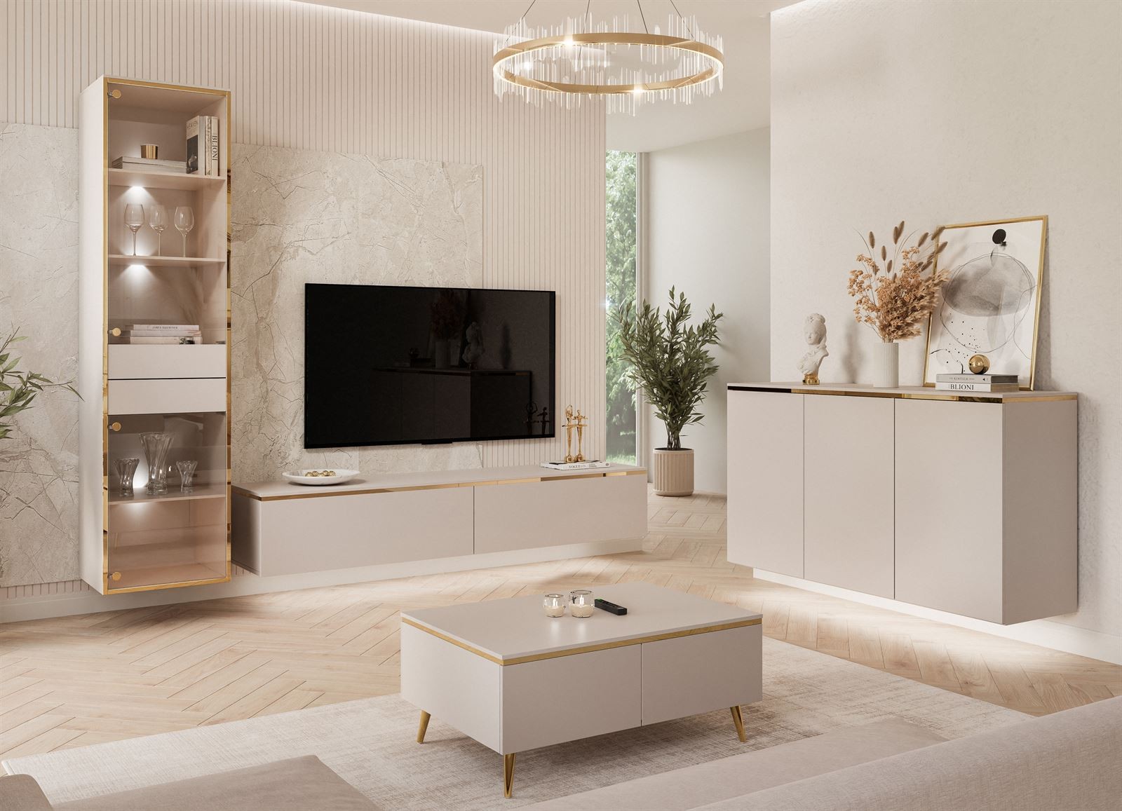 Wohnzimmermöbel-Set AURORA KASCHMIR