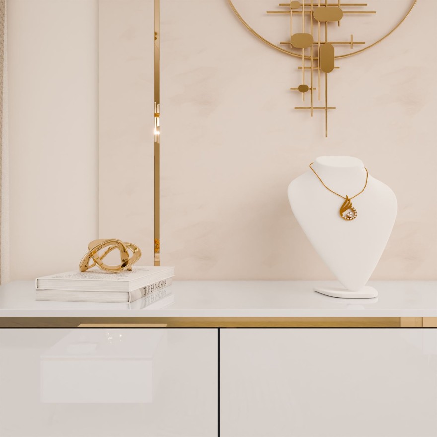 Wohnzimmermöbel-Set AURORA- Weiß hochglanz