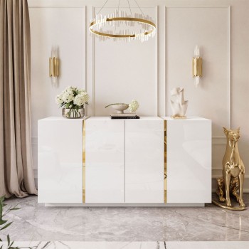 Hochglanz Kommode ONYX 4D 158 cm