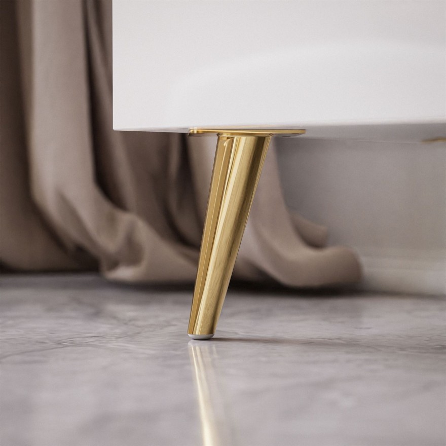 Kommode auf goldenen Beinen ONYX 4D 158 cm