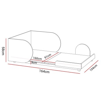 Kinderbett BLOOM 90x160-200 cm