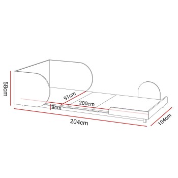 Kinderbett BLOOM 90x160-200 cm