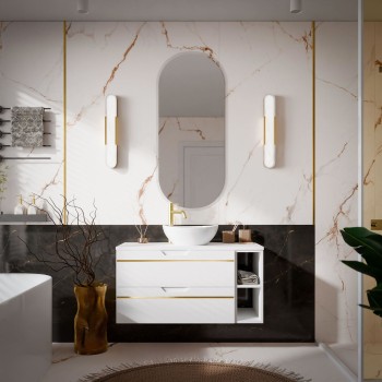 Waschtischunterschrank OPIUM II 80 cm mit Ablage