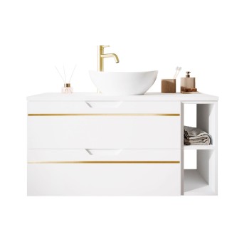 Waschtischunterschrank OPIUM II 80 cm mit Ablage