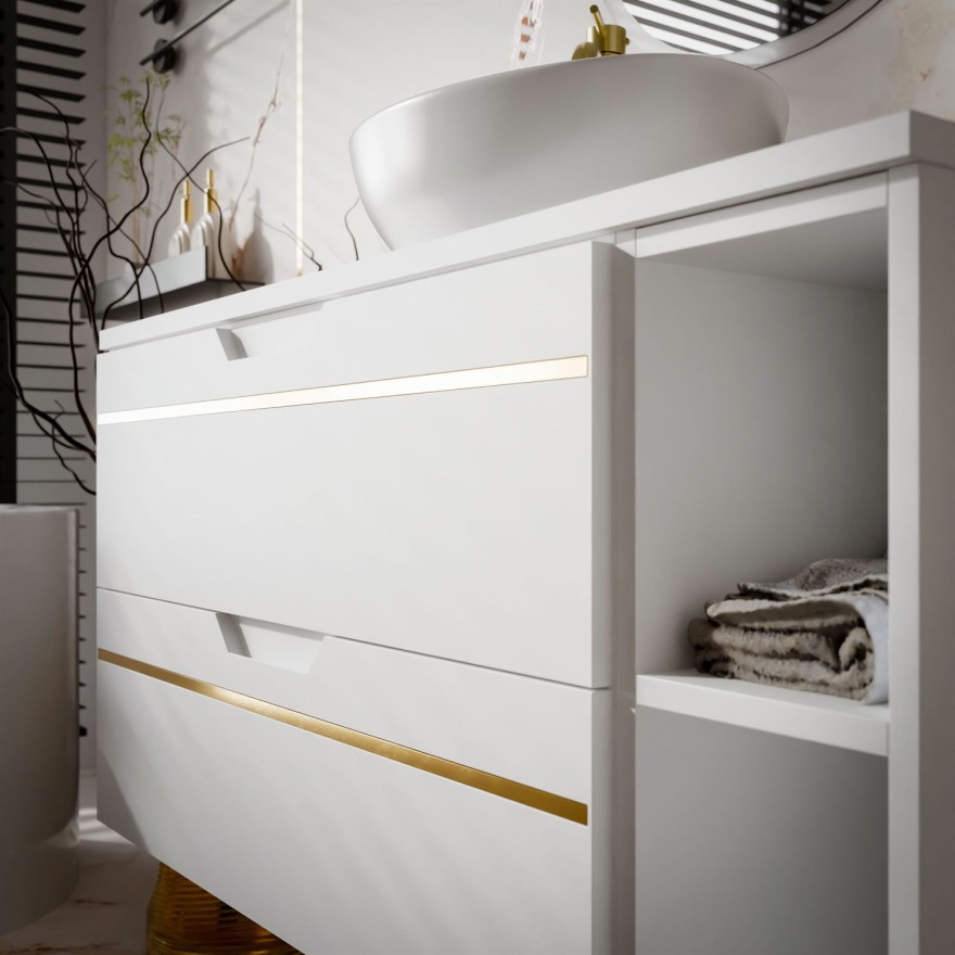Badezimmerset OPIUM II 80 cm mit Ablage