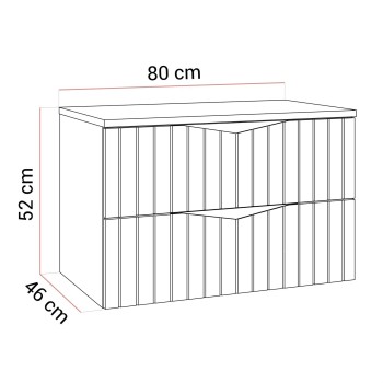 Waschtischunterschrank HIKARI II 80 cm