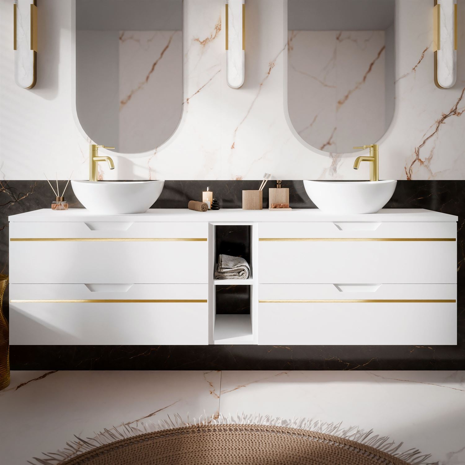 Badezimmerschrank OPIUM III 140 cm