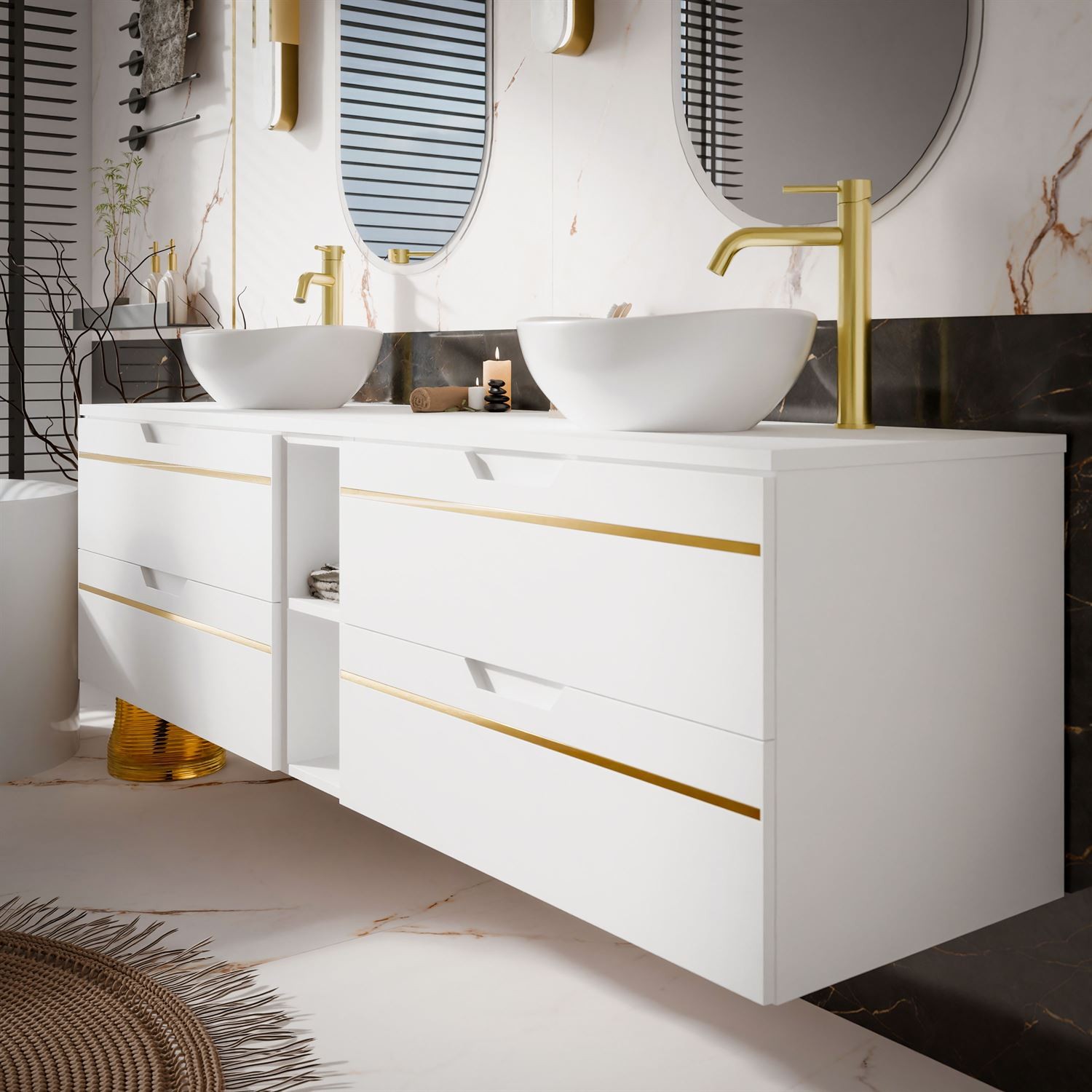 Badezimmerschrank OPIUM III 140 cm